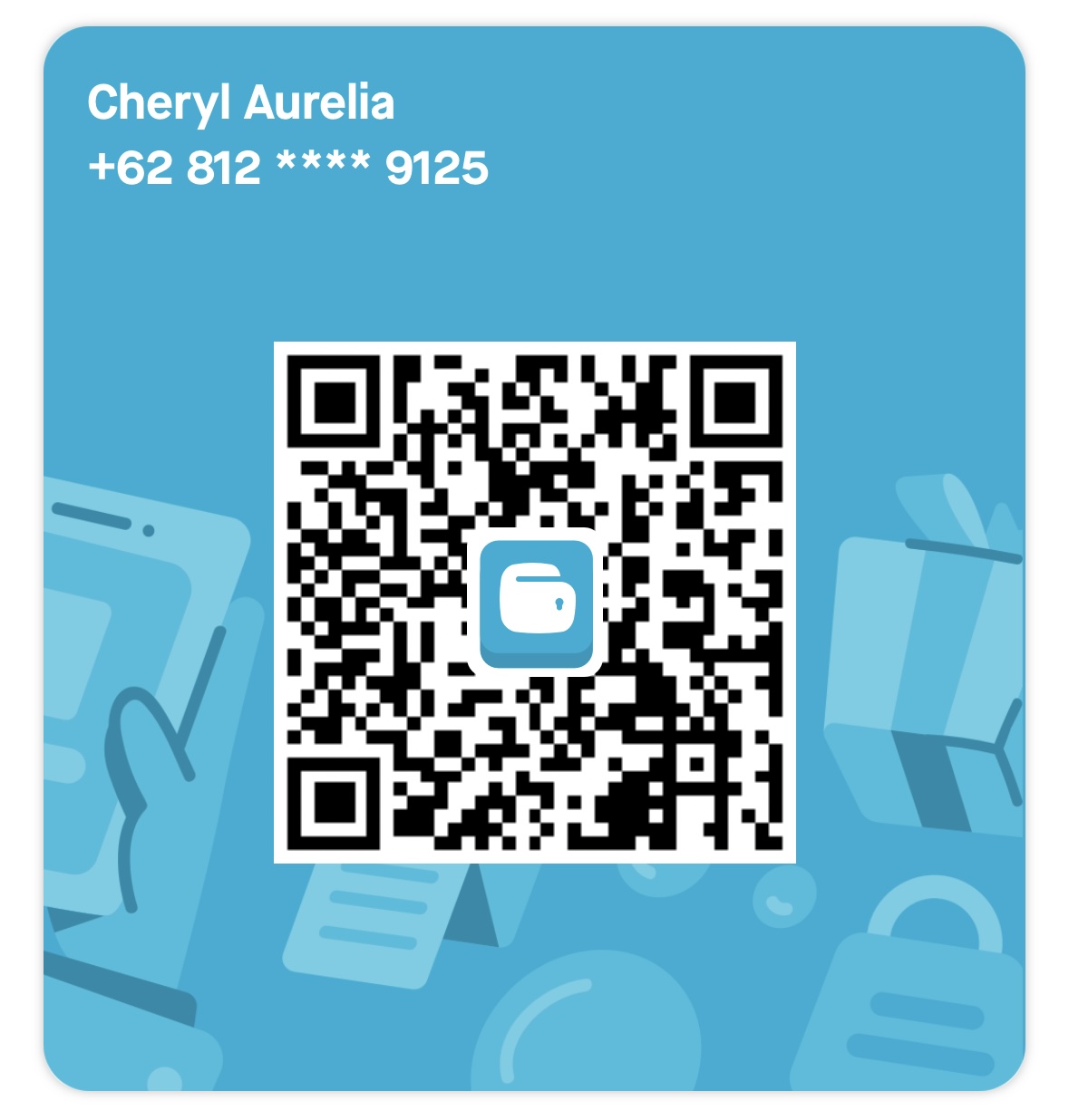 GoPay QR Code for Cheryl Aurelia +62 812 **** 9125